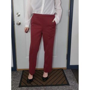 Vintage 70s Burgundy Pleated Trousers‎